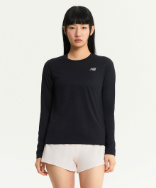 NBNDE4P042 / WOMEN 러닝 긴팔티 (BLACK)