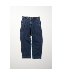 [British Sporting Club] Pleated washing denim pants_AHPAW24701IND