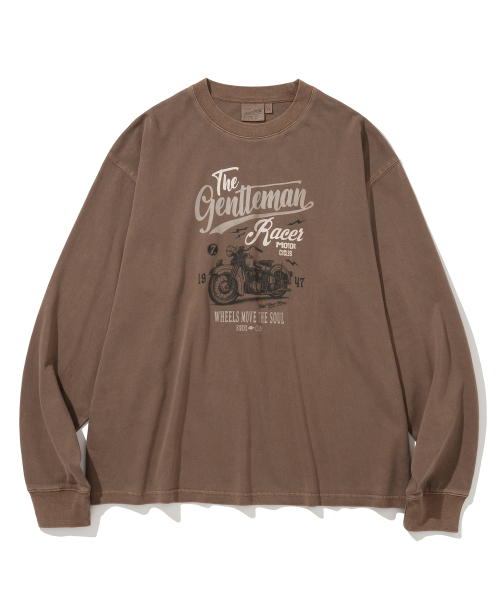 bike l/s tee pigment brown