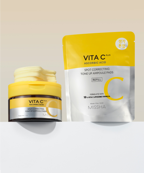 미샤() 비타씨플러스 잡티씨 톤업 앰플패드 80매 + 리필 상품 이미지