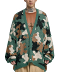 Teddy Bear Camouflage Cardigan [KHAKI]