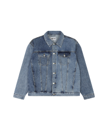 MIXED STONE WASH DENIM JACKET