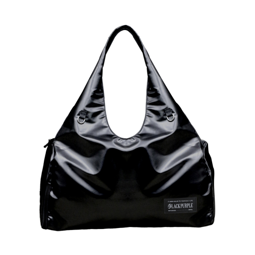 블랙 퍼플(BLACK PURPLE) VIKI Shoulder Big Bag-Black - 사이즈