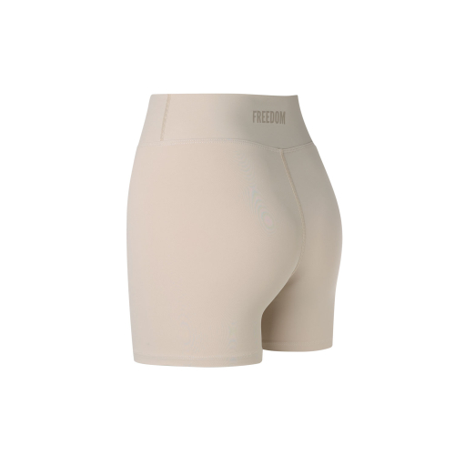 Женские байкерские шорты Small Logo (Beige)