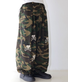 GP094 본스티치 카모 벌룬 팬츠 (GREEN CAMO)