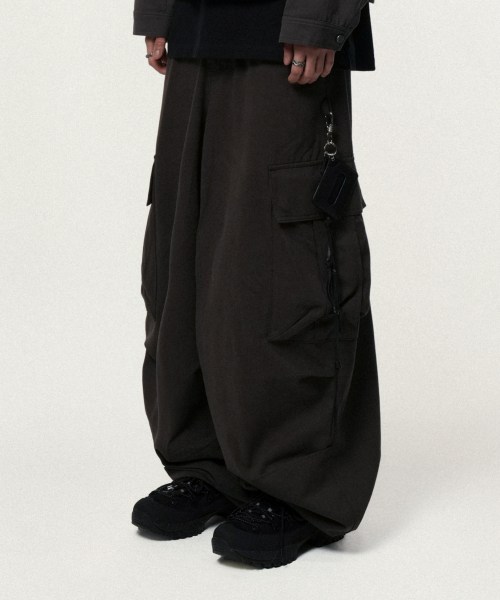 아이돈워너셀() Andy Twill Balloon Cargo Pants Charcoal 상품 이미지