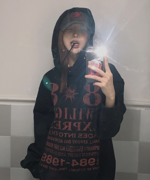 아이돈워너셀() Novichi Hoodie Black 상품 이미지