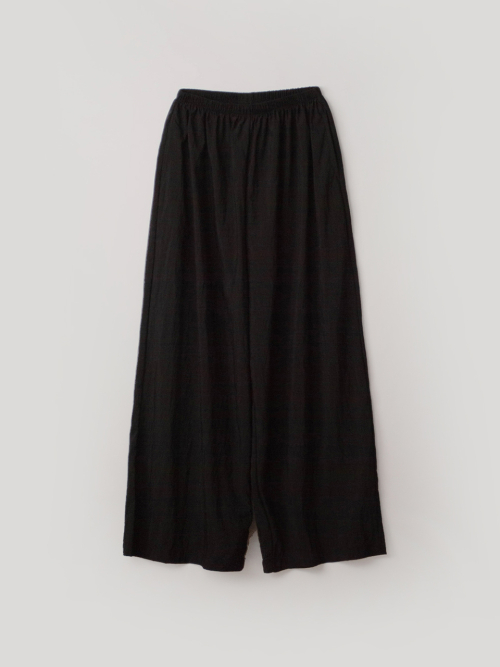 Широкие брюки на резинке (Black)