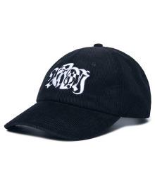 G.L CORDUROY BALL CAP - BLACK