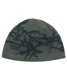 GRAPHIC JACQUARD BEANIE - KHAKI