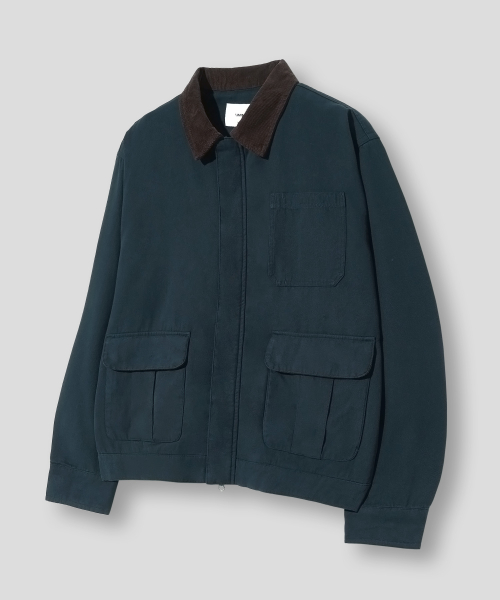 Хлопковая рабочая куртка-Navy