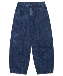 B.D WIDE DENIM PANTS - BLUE