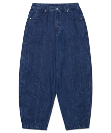 C.W WIDE DENIM PANTS - WASHED BLUE