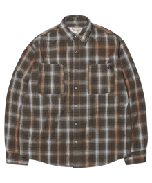 O.D CHECK SHIRT - BROWN