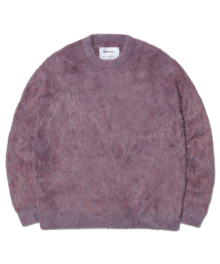 CROPPED HAIRY KNIT - ROSE