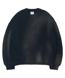 SPRAY DYEING KNIT - BLACK