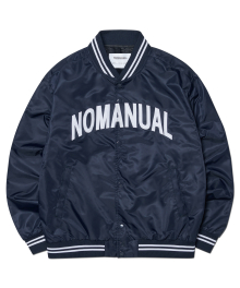 ARCH LOGO VARSITY JACKET - NAVY