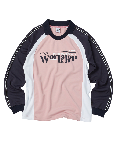 트래블() 워크샵 져지 롱 슬리브 핑크 상품 이미지