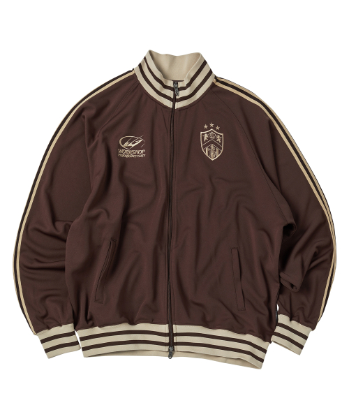 트래블() 져지 트랙 자켓 브라운 상품 이미지