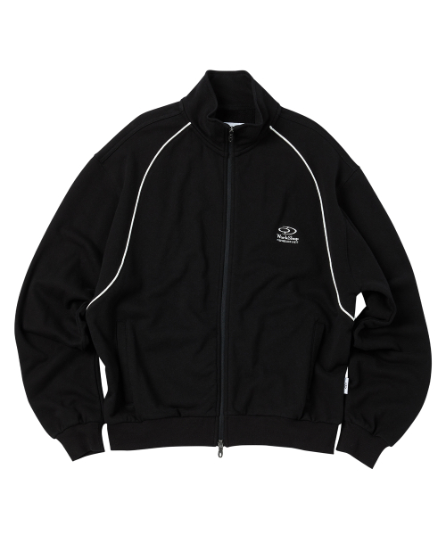 트래블() 파이핑 트랙 집업 자켓 블랙 상품 이미지