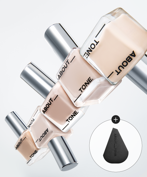 어바웃톤(ABOUT TONE) [NEW COLOR]스킨 레이어 핏 파운데이션(8color)(+스킨 레이어 퍼프 증정)