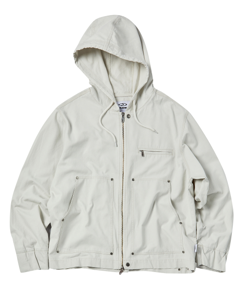 트래블() 워싱 포켓 캔버스 자켓 아이보리 상품 이미지