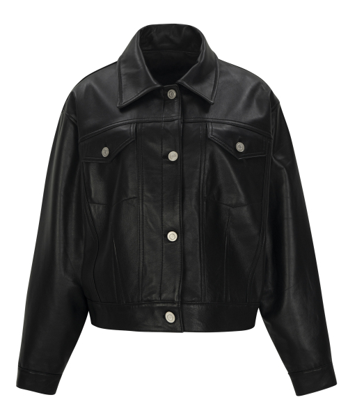 Куртка из натуральной кожи Bert (deep black)