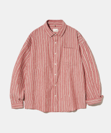 Crease Finish Flamingo Stripe Shirt S154