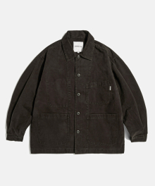 French Wide Work Jacket (Moleskin) Washed Mocha