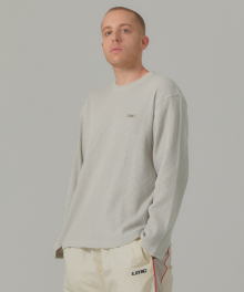 WAFFLE OG LONG SLV TEE sand