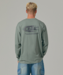 CREW LONG SLV TEE gray khaki