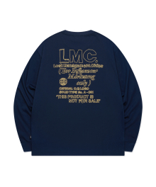 FN DOODLE LONG SLV TEE navy