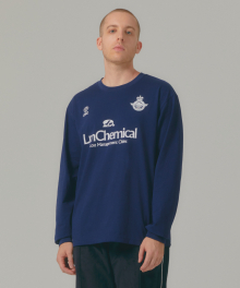 CHEMICAL SOCCER LONG SLV TEE navy