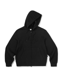 [Mmlg] OPACITY HOOD ZIPUP (EVERY BLACK)