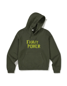 [Mmlg] FAMILY MESSAGE HOODIE (MOSS KHAKI)