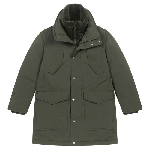 Мужская куртка-топпер с меховым воротником Deep Khaki (A0CT45127)