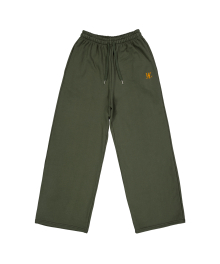 WAL signature relax wide pants - KHAKI