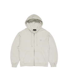 WAL signature hood zip-up - LIGHT GREY