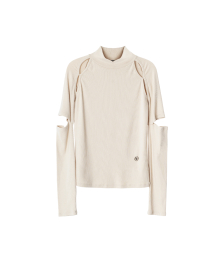 Cut-out long sleeve - IVORY