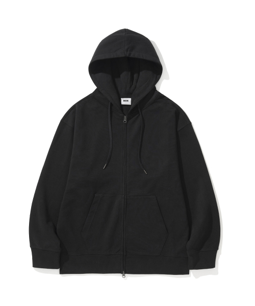 Худи на двухсторонней молнии semi-overfit (BLACK)