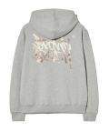 LEAF TAG HOODIE - MELANGE GREY