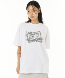 VINTAGE TAPE TEE (WHITE)