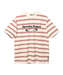 Identity Multi Stripe T Shirt - Cream