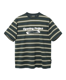 Identity Multi Stripe T Shirt - Green