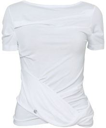 Drape Layered T-Shirt (FL-131_White)