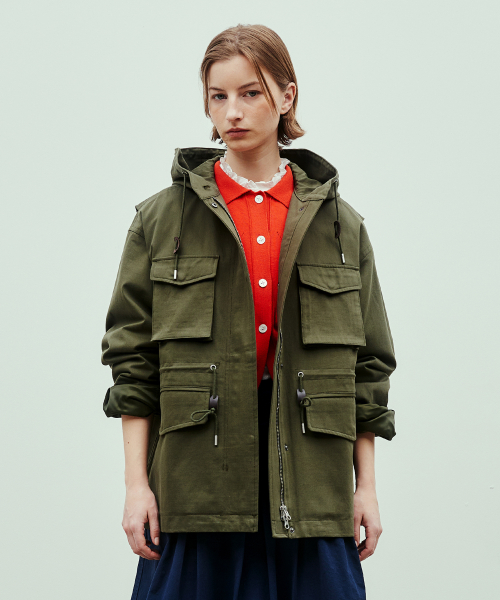 m65 military hood jacket(womens) olive