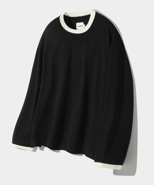 ASI LAYERING SOLID RINGER T-SHIRT_BLACK