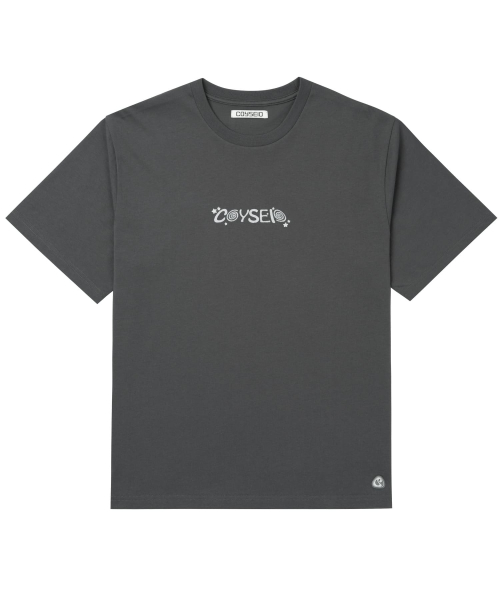 MUSINSA | COYSEIO LITTLE STARS REGULAR T-SHIRT CHARCOAL 