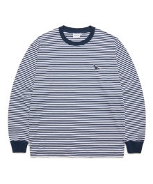 ANGEL WAPPEN STRIPE L/S T-SHIRT - NAVY