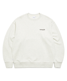 SMALL SIGN LOGO SWEATSHIRT - OATMEAL